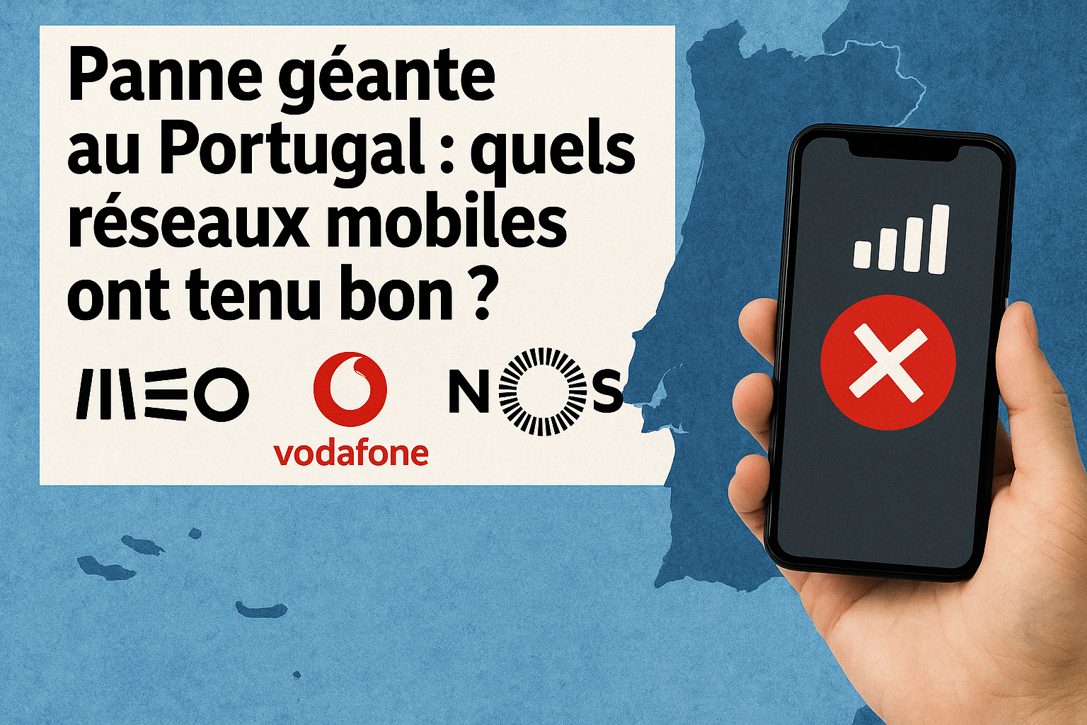 Panne géante au Portugal : quels réseaux mobiles ont tenu bon ?