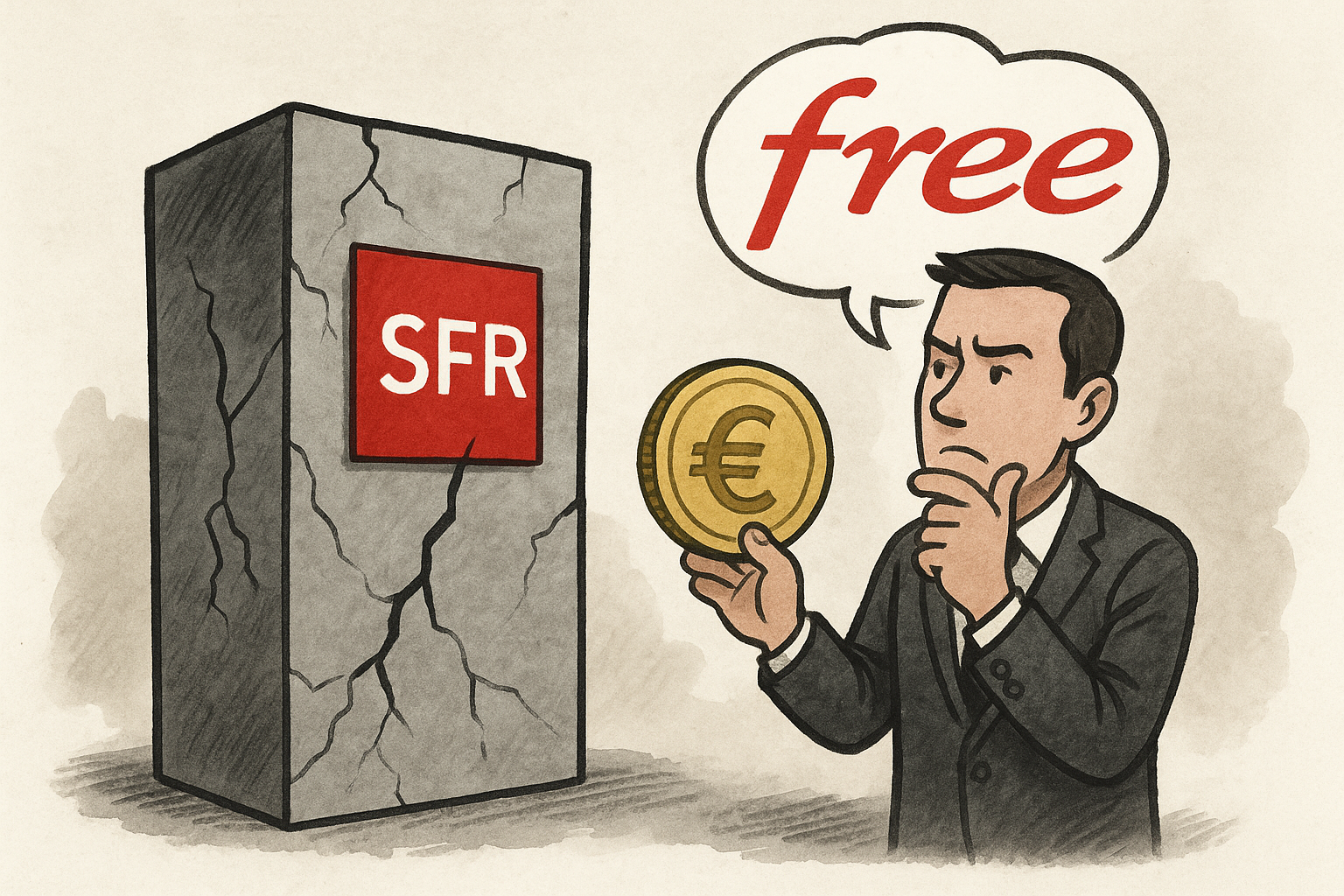 SFR en difficulté : Free prêt à racheter, mais à quel prix ?